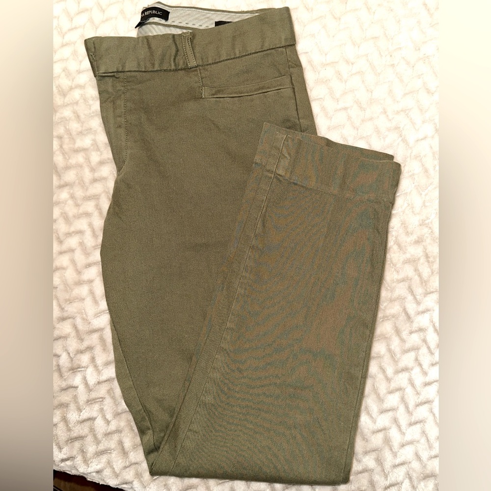Banana Republic Sloan Olive Green Pants Sz: 4S